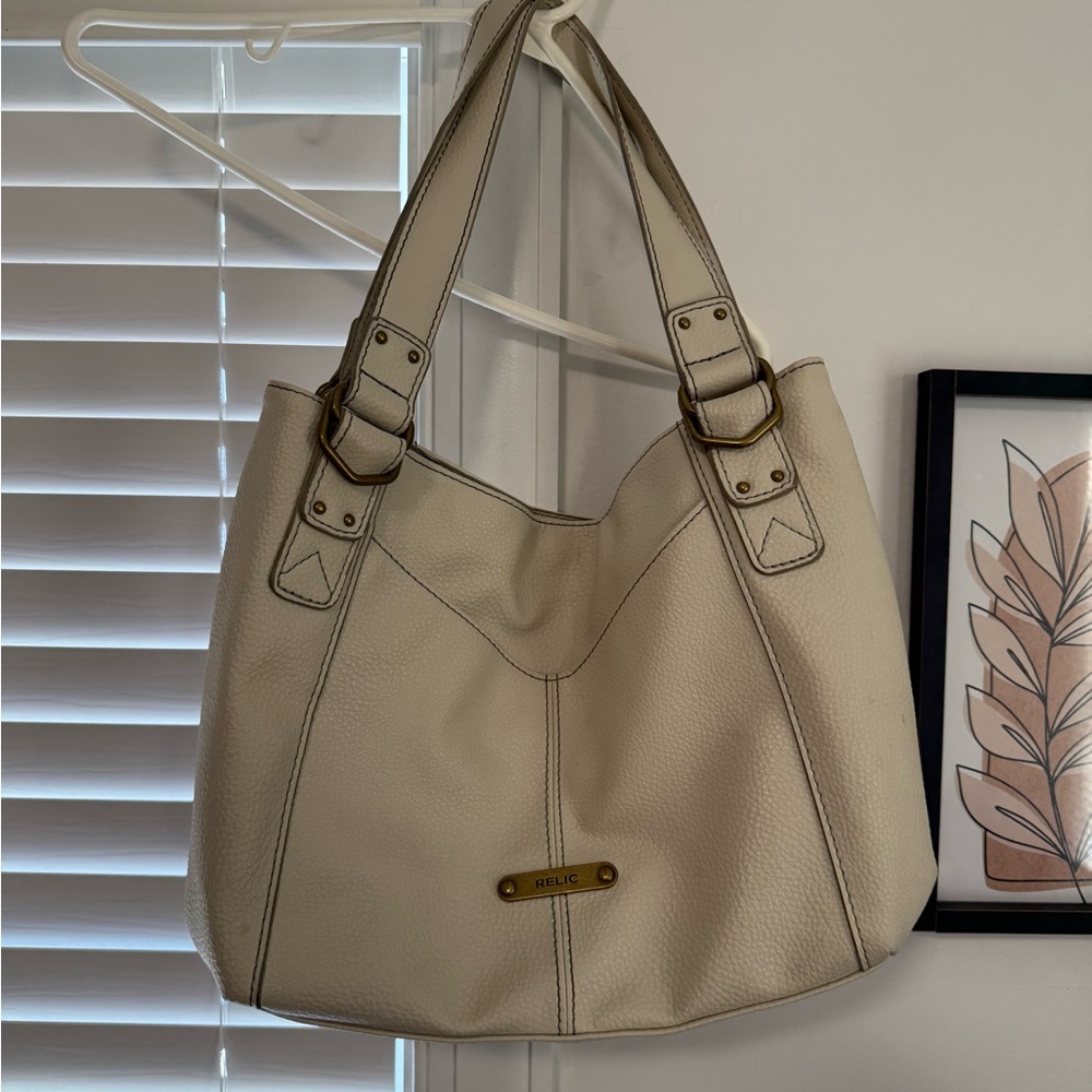 Relic Cream Shoulder Bag